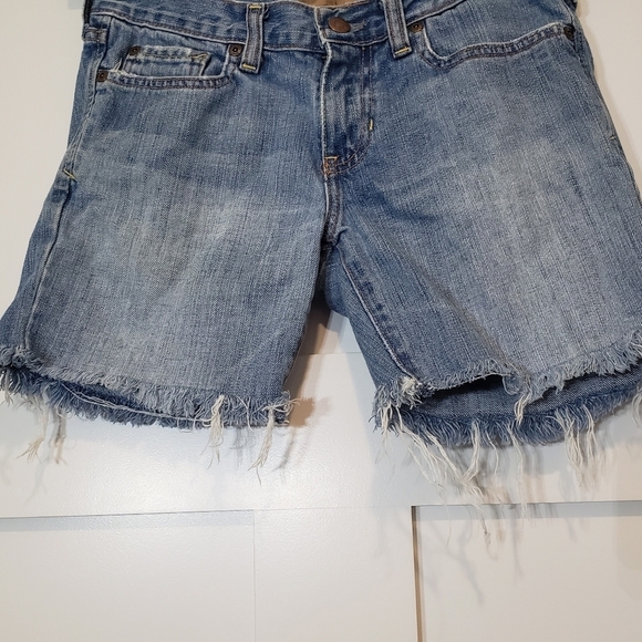 Abercrombie & Fitch Denim Blue Jeans Shorts Cut Off's Size 2 Mid-rise Di… - Picture 5 of 12